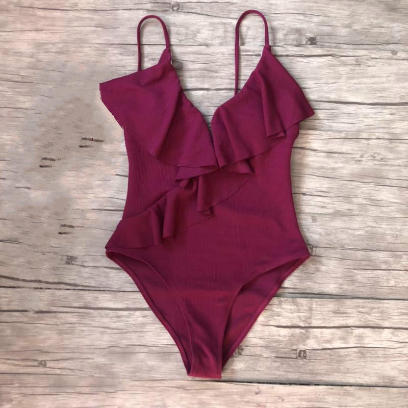 Ruffled One-Piece Swimsuit