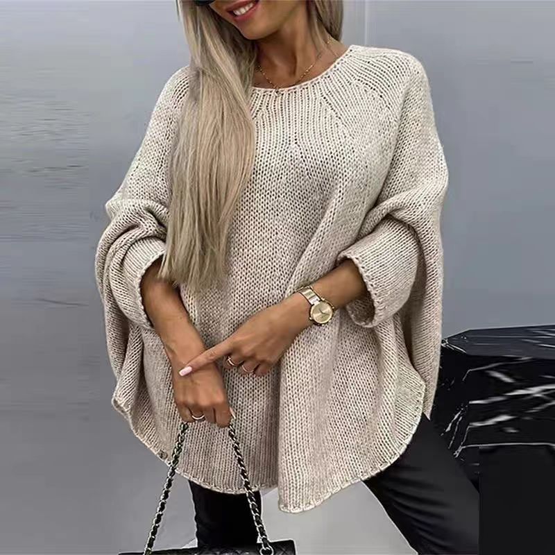 Winter Loose Batwing Sleeve Pullover Sweater Fashion