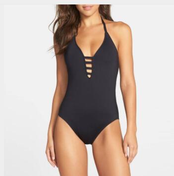 One Piece Swimsuit Bandage Vintage Beach Wear