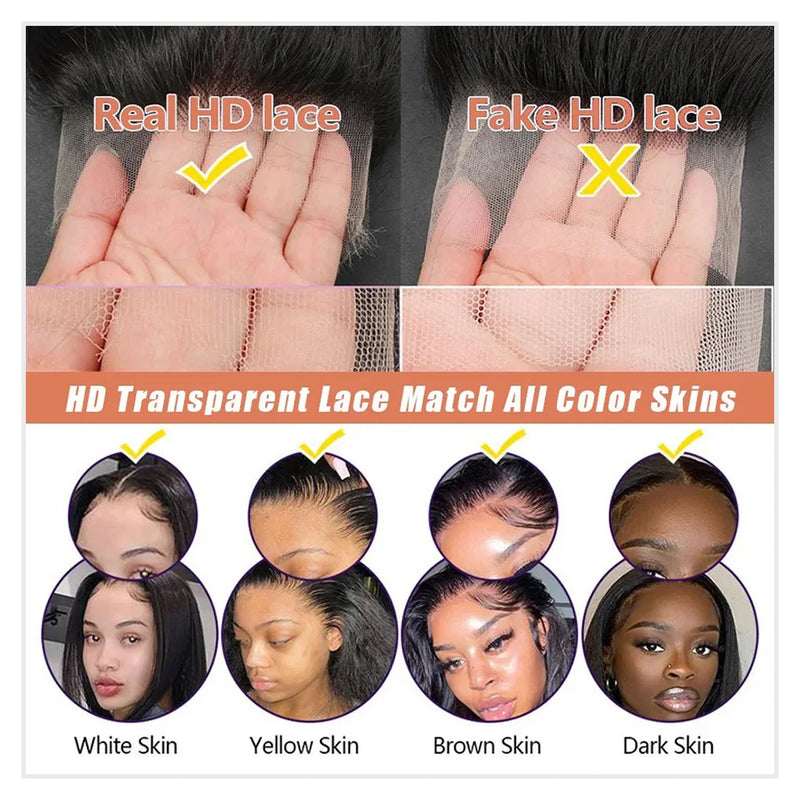 400 Density Body Wave 13x6 HD Lace Front Human Hair Wig Raw Vietnamese Hair PrePlucked 13x4 Lace Frontal Wig Human Hair 360 Lace