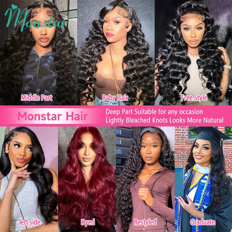 400 Density Body Wave 13x6 HD Lace Front Human Hair Wig Raw Vietnamese Hair PrePlucked 13x4 Lace Frontal Wig Human Hair 360 Lace