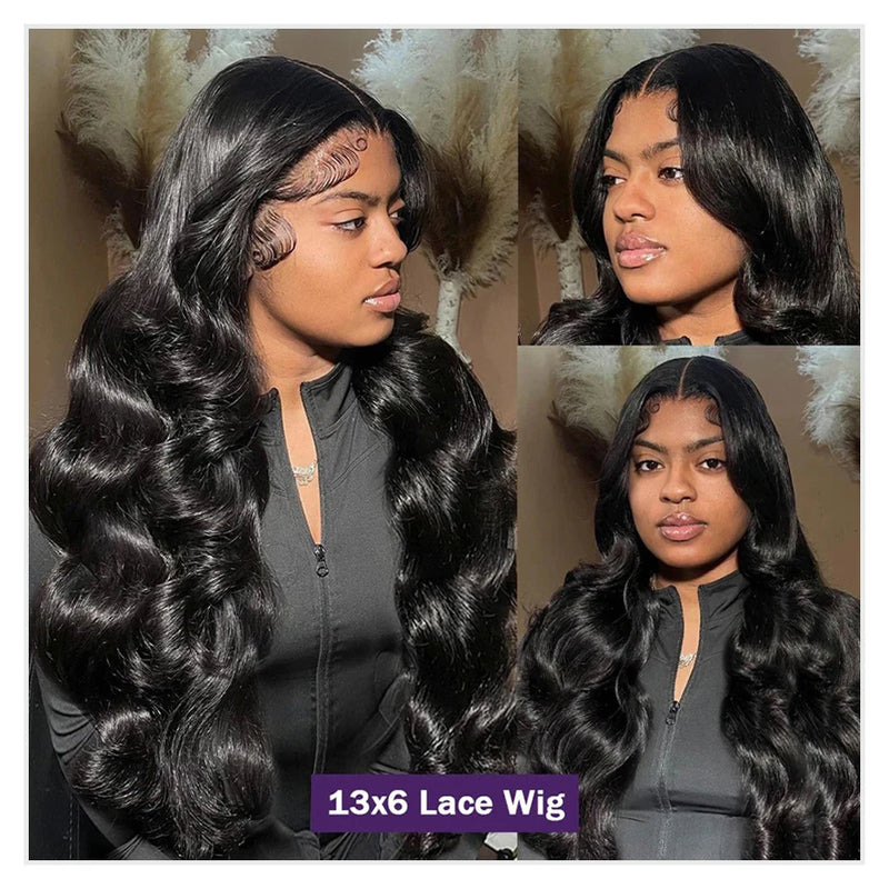 400 Density Body Wave 13x6 HD Lace Front Human Hair Wig Raw Vietnamese Hair PrePlucked 13x4 Lace Frontal Wig Human Hair 360 Lace