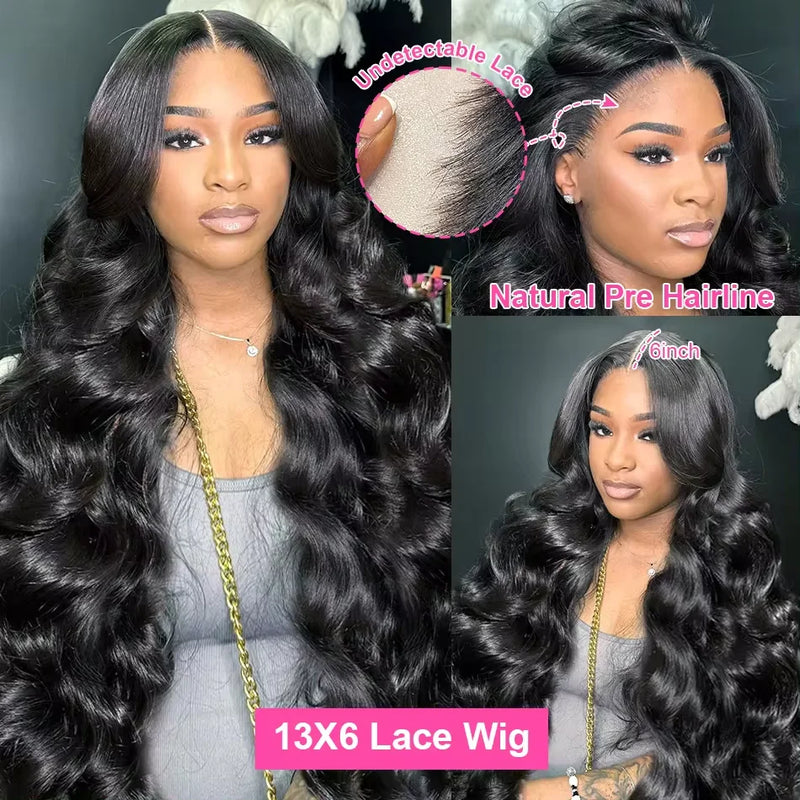 Luvin Transparent Brazilian 13x4 Hd Lace Frontal Human Hair Wigs For Women 30 32 Inch 13x6 Body Wave Lace Frontal Human Hair Wig