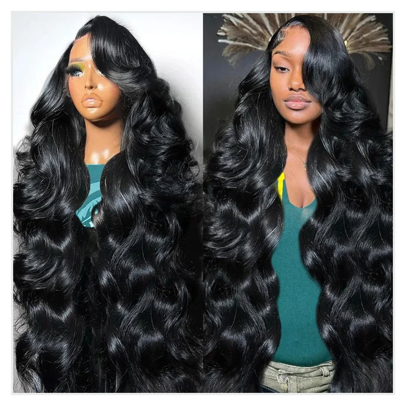 400 Density Body Wave 13x6 HD Lace Front Human Hair Wig Raw Vietnamese Hair PrePlucked 13x4 Lace Frontal Wig Human Hair 360 Lace