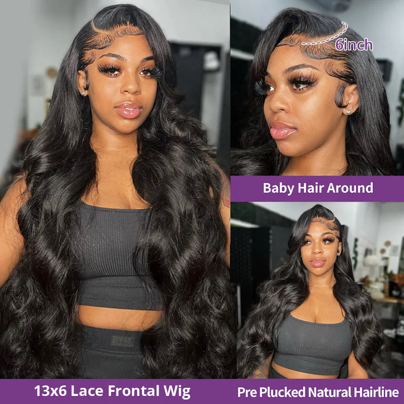 13x6 Hd Lace Frontal Wig Human Hair 13x4 Body Wave Human Hair Wigs For Black Women 30 40 Inch Lace Front Human Hair Wig