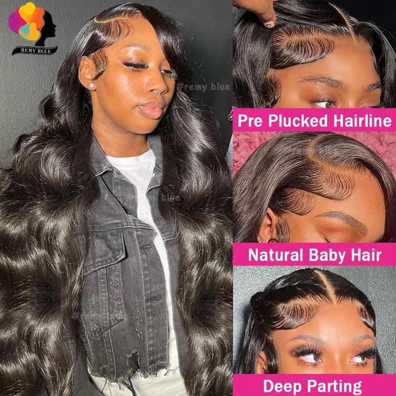 30 Inch 13x4 13x6 HD Body Wave Lace Front Wig Pre Plucked Loose Wave Lace Frontal Wig 100% Remy Human Hair Wigs For Black Women