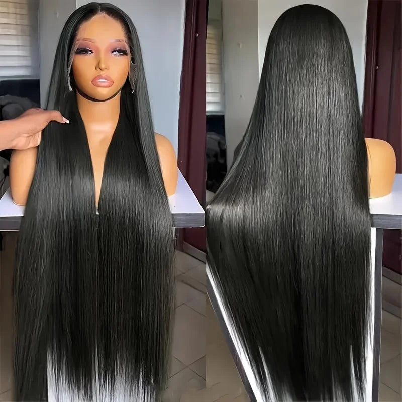 Straight 13x4 Transparent Lace Front Wig 13x6 hd Lace Frontal Wig Human Hair For Black Women 30 40 Inch Brazilion Remy Hair Wigs