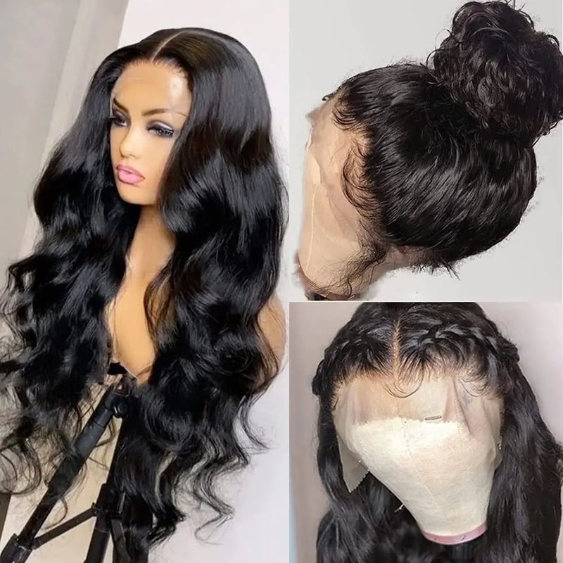 30 32 Inch 180 Density 13x6 Body Wave Lace Frontal Human Hair Wig Brazilian 13x4 Hd Lace Frontal Human Hair Wigs For Women