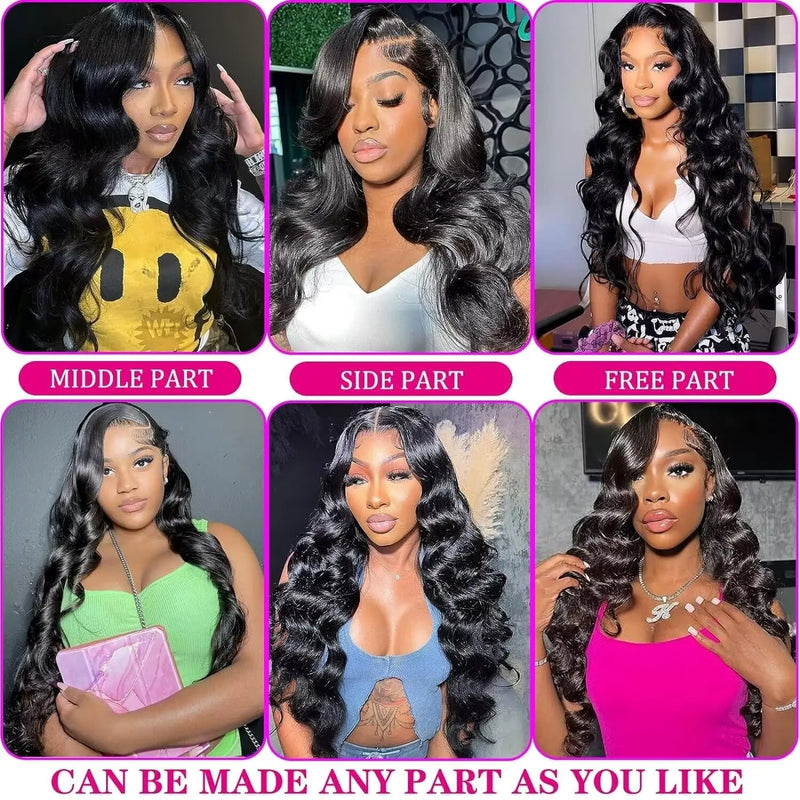 13x6 Hd Lace Frontal Wig Human Hair 13x4 Body Wave Human Hair Wigs For Black Women 30 40 Inch Lace Front Human Hair Wig