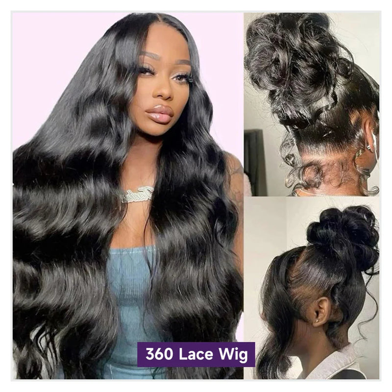 400 Density Body Wave 13x6 HD Lace Front Human Hair Wig Raw Vietnamese Hair PrePlucked 13x4 Lace Frontal Wig Human Hair 360 Lace