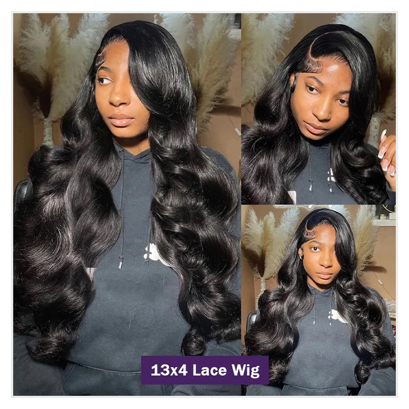 400 Density Body Wave 13x6 HD Lace Front Human Hair Wig Raw Vietnamese Hair PrePlucked 13x4 Lace Frontal Wig Human Hair 360 Lace