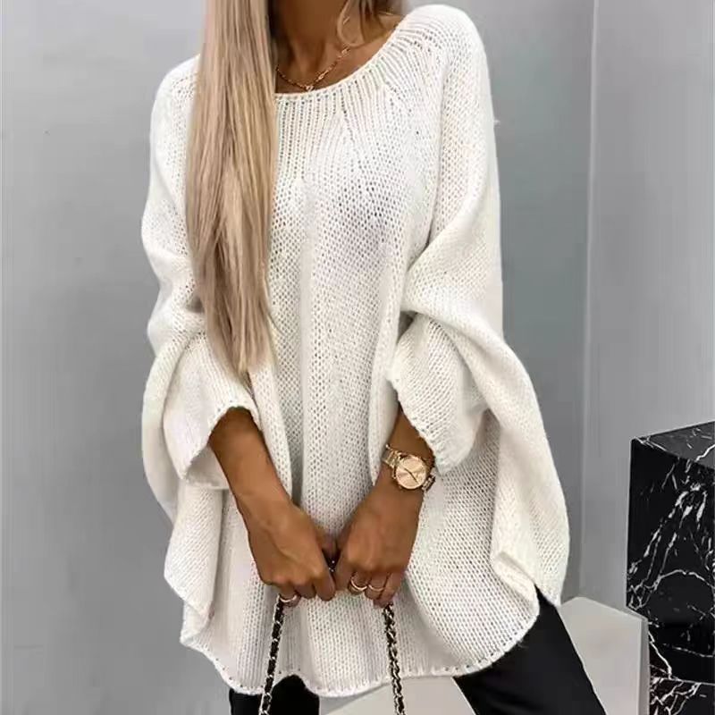 Winter Loose Batwing Sleeve Pullover Sweater Fashion